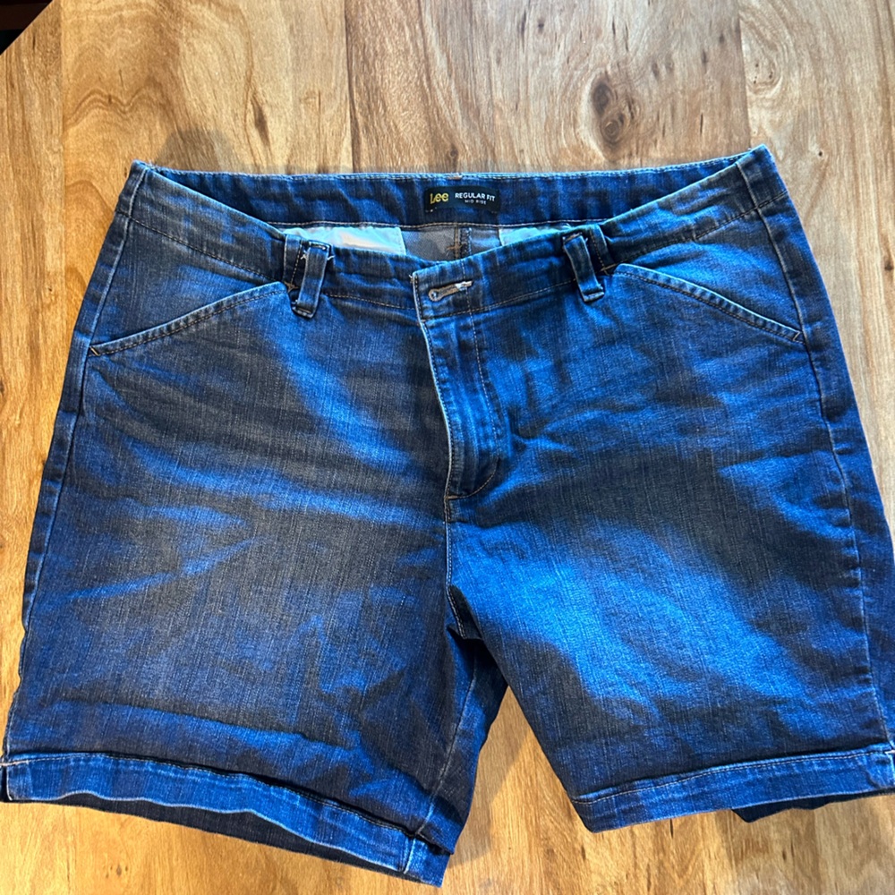 Lee Denim Shorts - Blue Sz. 16